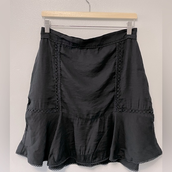 Black peplum mini skirt - Picture 1 of 5